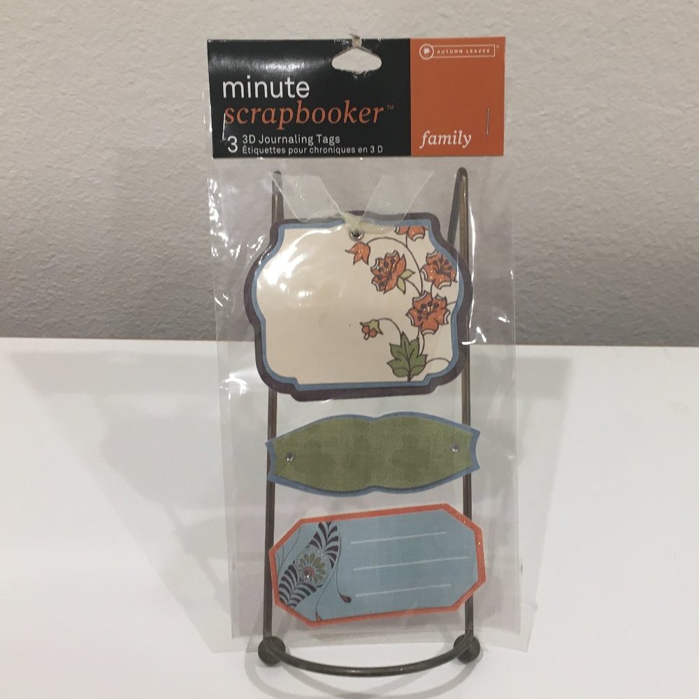 Autumn Leaves Minute Scrapbooker Scrapbooking "Family" 3D Stickers